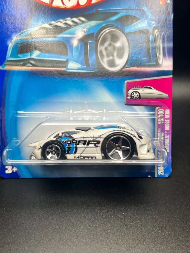 Hot Wheels Hardnoze Dodge Neon Mopar White 2004 First Editions 18/100 - Image 3 of 4