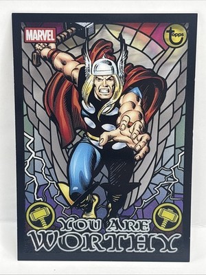 Thor 2025-'26 Topps Marvel Brooklyn Collection You Are Worthy Card