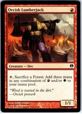 Orcish Lumberjack 44 C Duel Decks: Heroes vs. Monsters Magic the Gathering LP