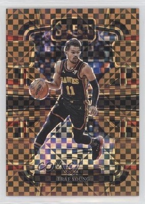 2023-24 Panini Select Concourse Bronze Checker Prizm 12/49 Trae Young #43 hs9