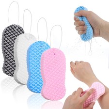 4 PCS Magic Exfoliating Sponge Dead Skin Remover, 3D Magic Exfoliating Bath Spon