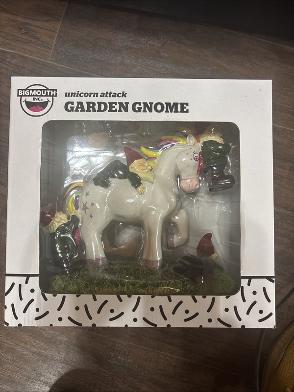 BIGMOUTH - The Unicorn Attack Garden Gnome Statue (BMGA-0016)