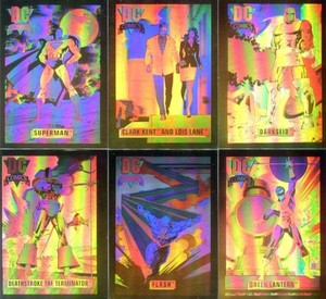 DC Cosmic Hologram Chase Card - Set of 10 Cards (Impel 1992)
