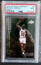 1998 Upper Deck Black Diamond #8 Michael Jordan HOF 🐐🔥🏀PSA 9 Mint