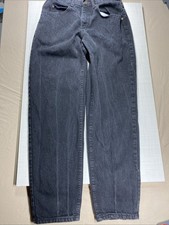VTG Lee Union Made USA Jeans Mens 30x30 tag 32x32 Black Denim Straight Leg 80  s