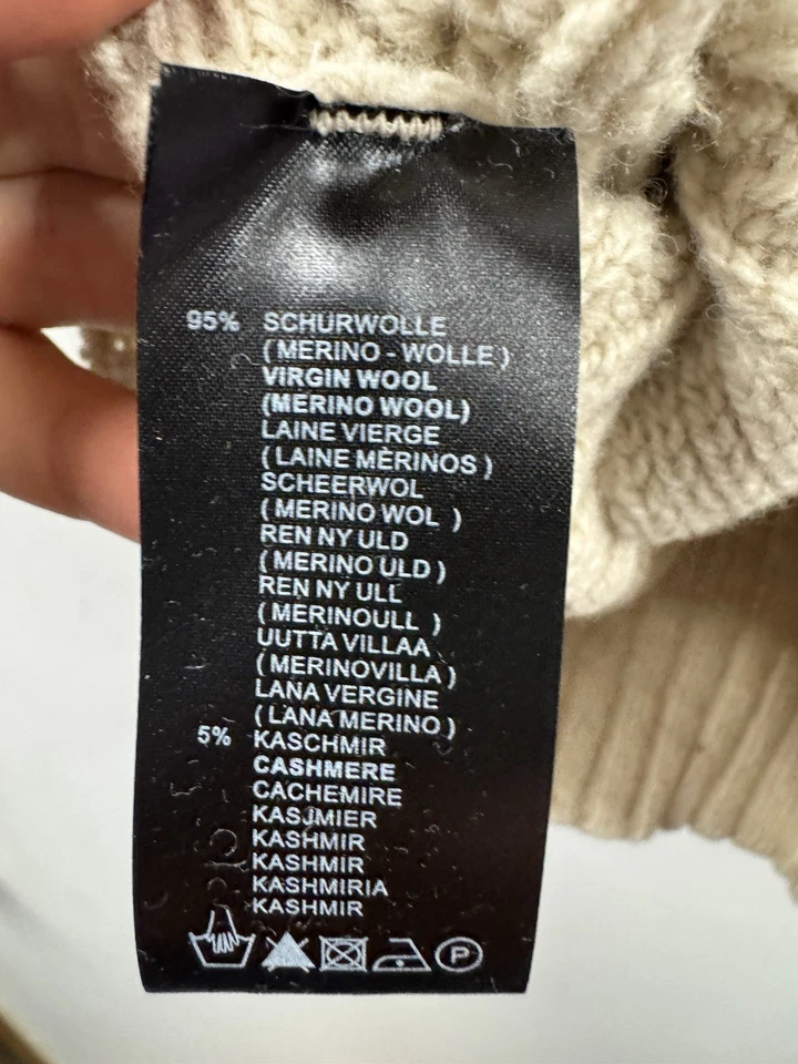 Suéter tejido con cable cruzado Fisherman Out Of Ireland mezcla de lana y cachemir Foto 2 de 4