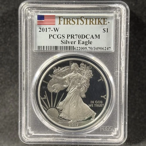 2017-W $1 American Silver Eagle Proof West Point First Strike PCGS PR 70 DCAM