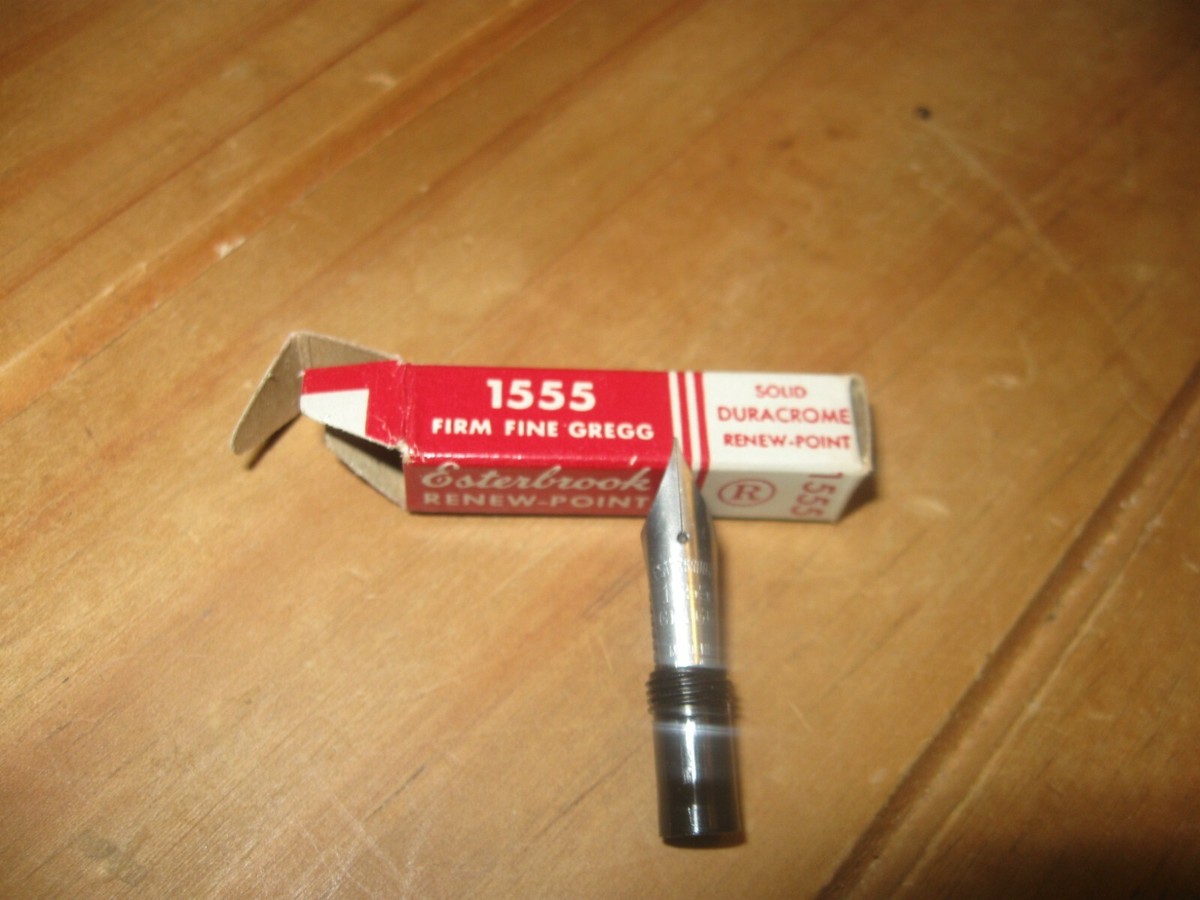 vintage NOS Esterbrook USA 1555 firm fine gregg Renew Point