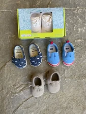 BABY SHOES TODDLER BOYS/UNISEX NEW,  LOT OF 4 SUPER CUTE SEE PHOTOS FOR SIZES ❤️