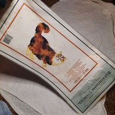 Buckingham Laser Cut Stencil Standing Realistic Cat Mama Cat 10 X 12