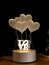 3D Acrylic LED Night light Touch Table Desk Lamp Gift