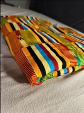 K42 Authentic Handmade African Kente Cloth Fabric