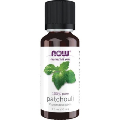 NOW Foods 100% Pure Patchouli Essential Oil 1 Oz. Bottle New Sealed Aromatherapy
