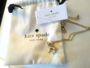 kate spade pug necklace