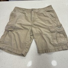 Unionbay Cargo Shorts Mens 34 Khaki Baggy Pockets Military Vintage 90s Skate y2k