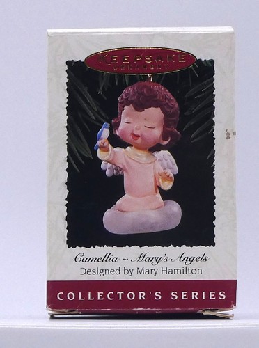 1995 Hallmark ~  CAMELLIA ~ Mary's Angels #8 in series ~ Bluebird ~ Ships FREE - Picture 2 of 7