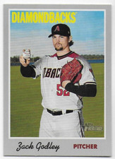 2019 Topps Heritage #47 Zack Godley - Arizona Diamondbacks