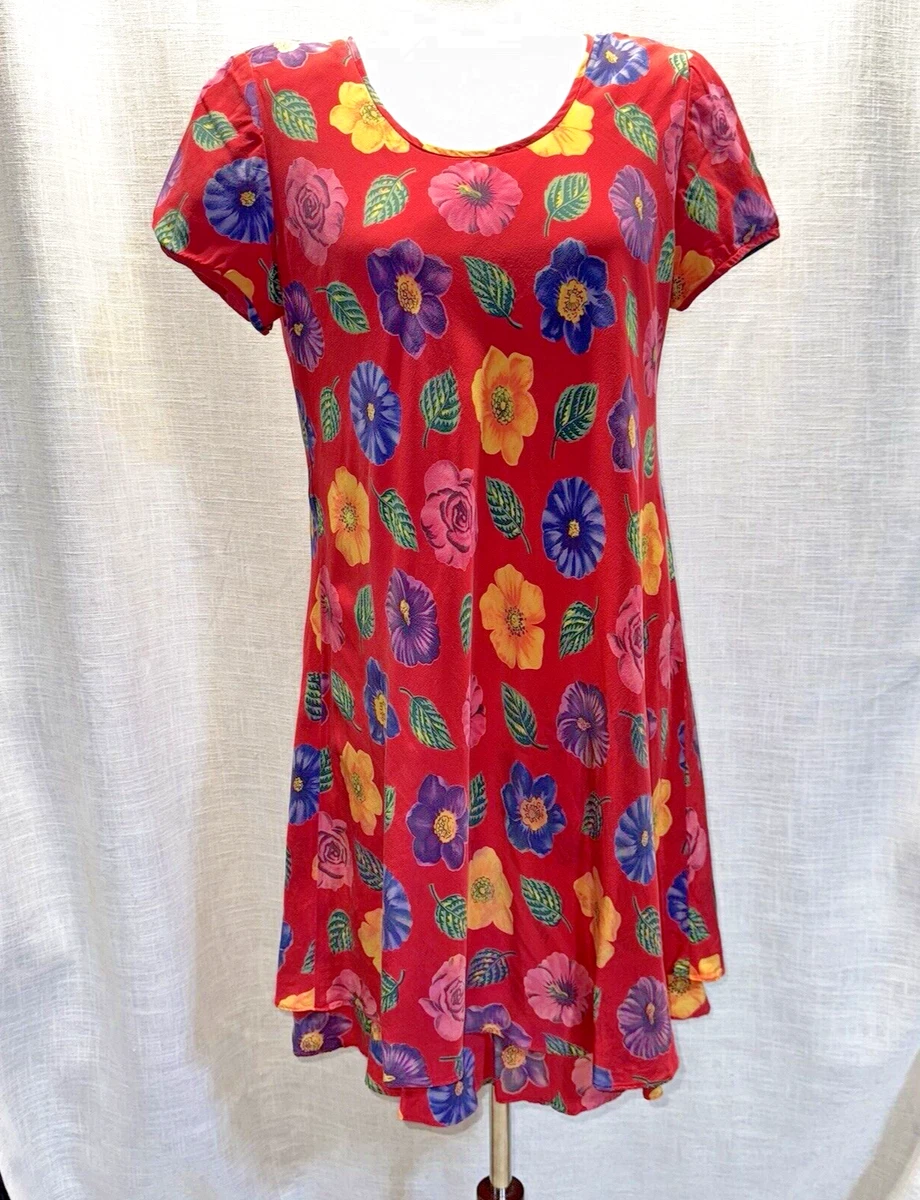 knee length dresses for ladies Liz Claiborne Vintage Coral Belted Shirt Dress, 12  Second Serve Resale