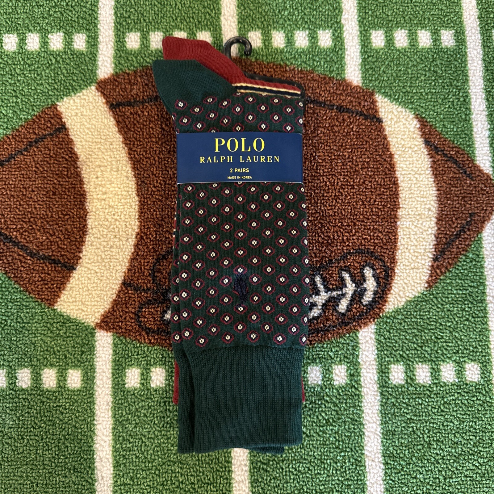 PONY Polo Ralph Lauren calze casual 2 paia scarpe da uomo taglia 6 12 5