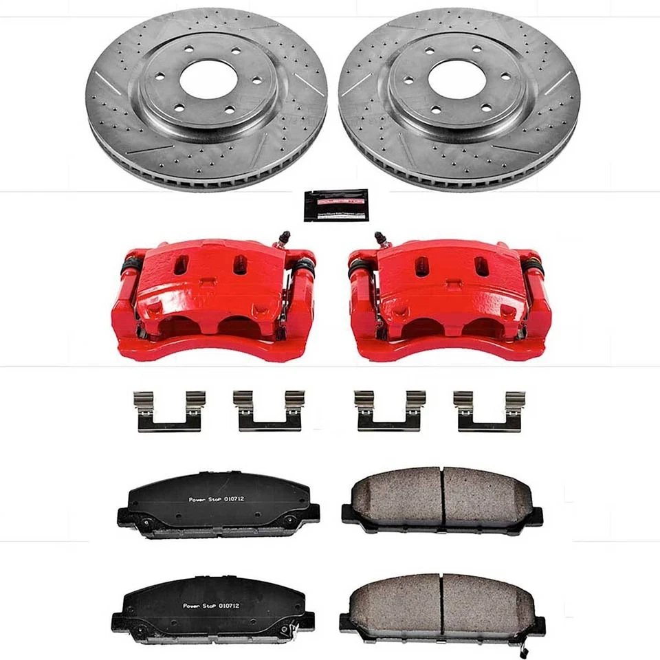 Kit de freio KC2909 Powerstop com pinças conjunto de 2 rodas dianteiras para INFINITI QX56 - Imagem 2 de 4