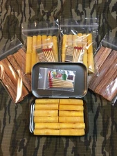 Fire Starter Kit Fatwood Fatlighter Waterproof Matches Camping Hiking Tent 