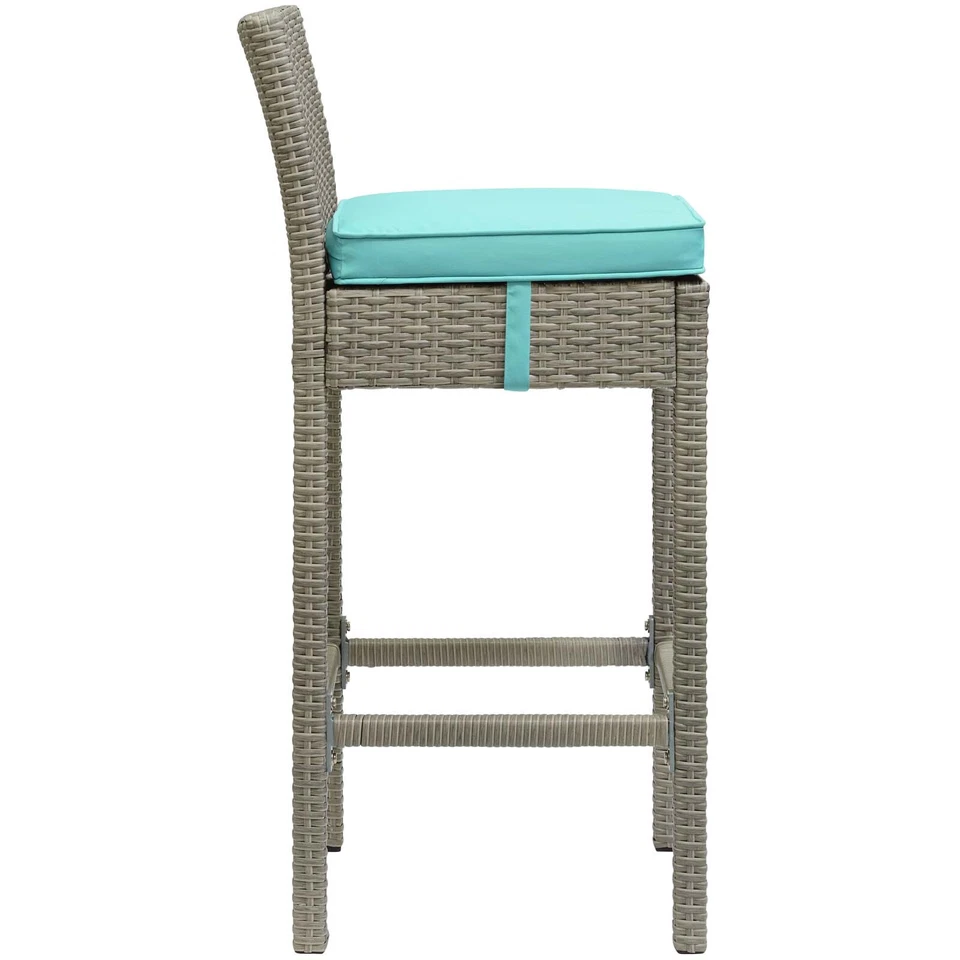 Conduit Bar Stool in Light Gray Turquoise - Image 2 of 3
