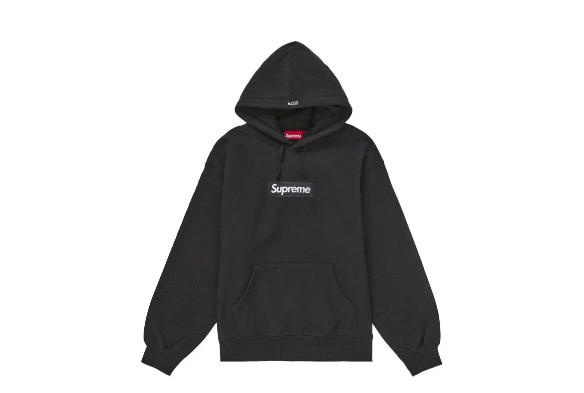 Sweat à capuche logo Supreme Box FW24 rose moyen