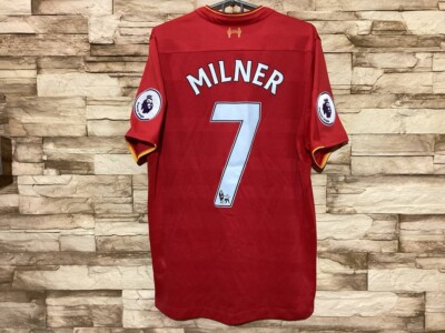 LIVERPOOL 2016 2017 Home Football Shirt Soccer Jersey New Balance #7 Milner Sz M