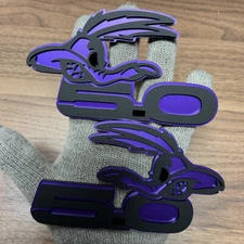 Coyote Badges Emblem  Black Eye Ano Purple Ed. for 5.0 Fender Angry Agressive