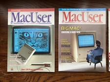 MacUser Magazine Lot, First 4-Premier Issue October 1985,  11/85, 12/85, 1/86