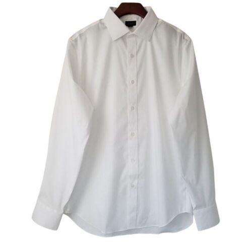 J. Crew Bowery Wrinkle-Free Dress Shirt Classic Fit Mens M White NWT AV828