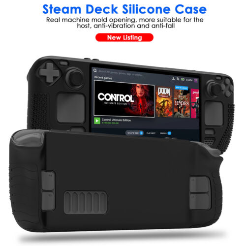Silicone Console Cover for Steam Deck Game Case ShockProof with Screen Protector - Picture 2 of 21