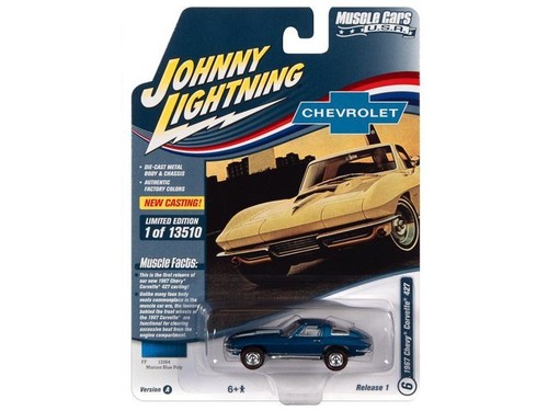 Chevrolet Corvette - 1967 - azul marino - Johnny Lightning 1:64 - Imagen 2 de 6