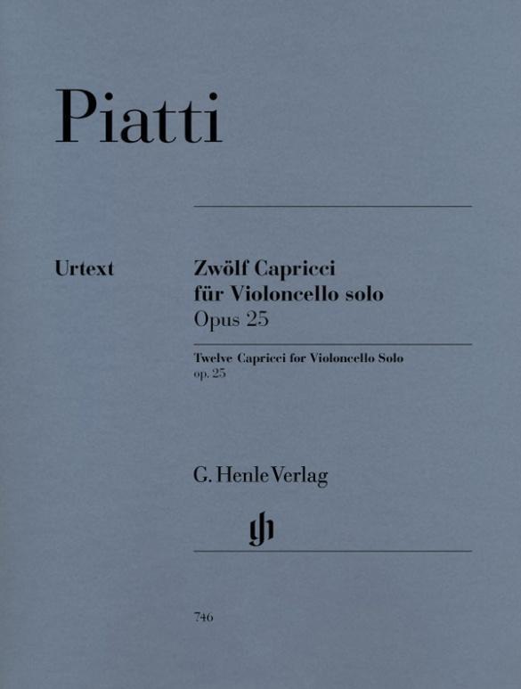 Piatti, Alfredo - 12 Capricci Op. 25 Für Violoncello Solo, Alfredo