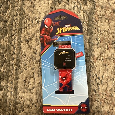 Marvel Spider-Man Kid's LED Watch Cool Spider-Man Band  Awesome  