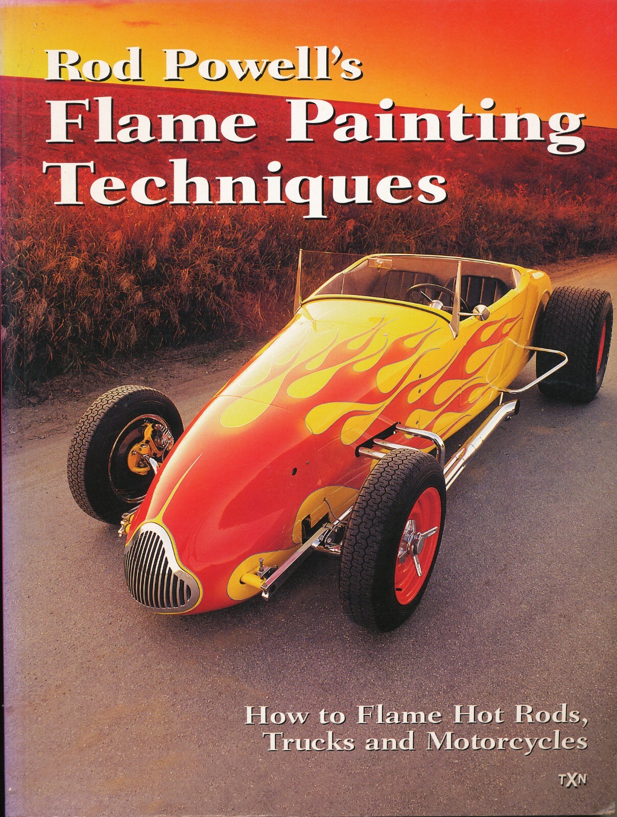 BOOK FLAME PAINTING on CARS TECHNIQUES by ROD POWELL PAPERBACK HOW TO