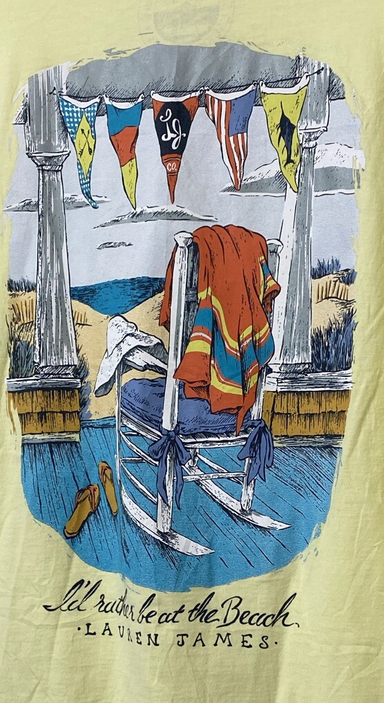 LAUREN JAMES Sweet Tee Collection Short Sleeve “BEACH” Graphic T