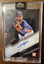 2020 Topps Chrome Black Yuli Gurriel Auto - CBA-YG Base Auto