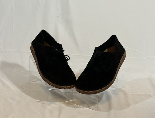 Birkenstock Gary Black Suede Leather Shoes size 11 US 44 EU - Picture 1 of 4