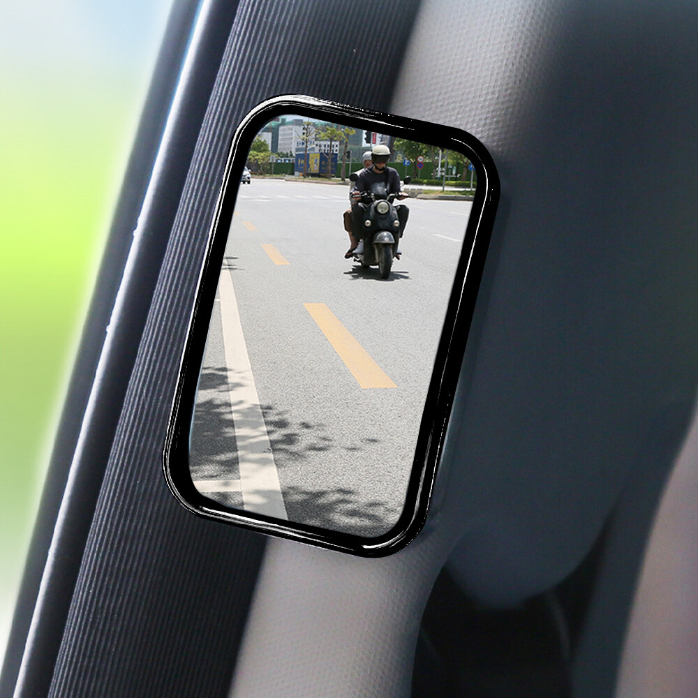 2x/Set Car Rear Door Blind Spot Wide Angle Convex View Mirror Safety Accessories