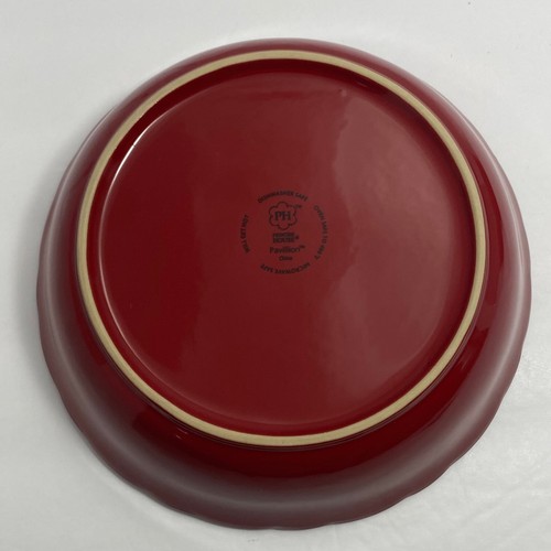 Princess House Pavillion Pasta Bowls | 8.5 in | Berry Red | 808 | Set of 2 - Picture 4 of 9