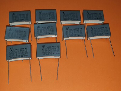 10x 220nF / 275VAC 10% MKT Kondensator Arcotronics