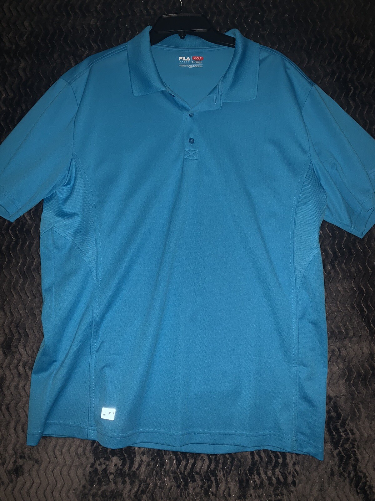 Camicia da golf Fila Sport uomo blu taglia XL