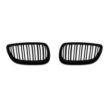 Für BMW 3er Coupe E92 2006-2010 Kühlergrill DOPPELRIPPE Schwarz Glanz