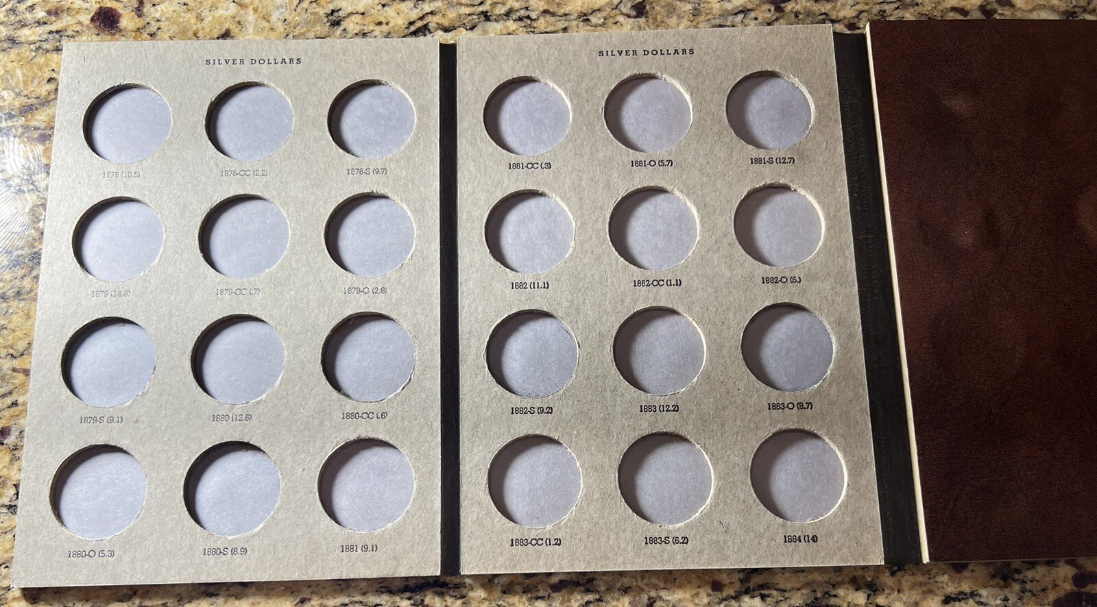 DANSCO SILVER DOLLAR 170 (18781890) & 180 (1891 1921) USED NO