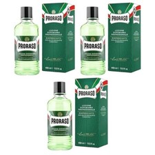 3pz PRORASO LOZIONE DOPOBARBA Rinfrescante Eucalipto e mentolo 400ml