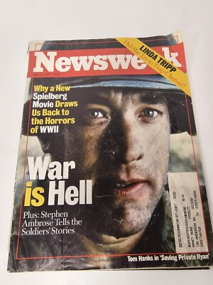 NEWSWEEK MAGAZINE - 7/13/98 - TOM HANKS SAVING PRIVATE RYAN COVER POOR SHAPE