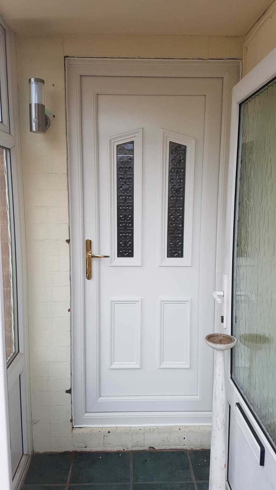 NEW WHITE UPVC FRENCH FRONT BACK DOORS WINDOWS HANDLES GLASS FREE