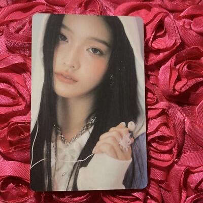 Iroha ILLIT Cherish SET KPOP Girl Photo Card Pretty Blue Black Angel Hood
