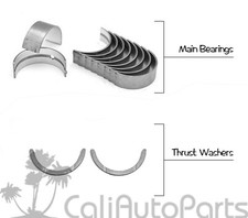 04-12 Mitsubishi Eclipse Galant 2.4l 4g69 Sohc Main Bearings Thrust Washer Set